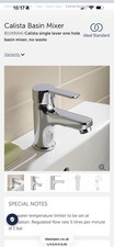 Ideal Standard Calista B1149AA Basin Mixer Tap No Waste