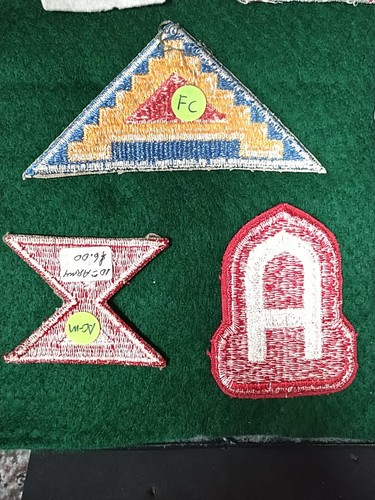VINTAGE WWII US MILITARY PATCHES 20 TOTAL - Picture 13 of 24
