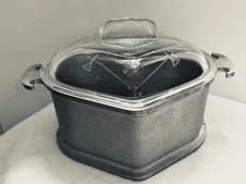 Guardian Service Cookware Hammered Aluminum Domed Glass Lid Triangle Dutch Oven