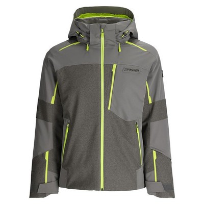 Men's SPYDER Leader Insulated Ski Snow Jacket LIM- STORM MELANGE