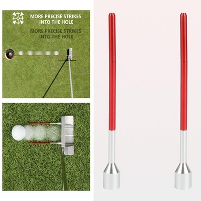 2x Golf Alignment Rods Direction Indicator Easy to Use Swing Training Aid