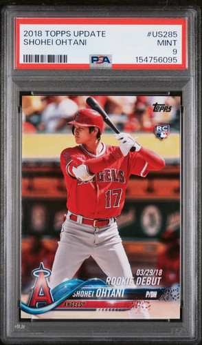 2018 Topps Update Shohei Ohtani #US285 RC PSA 9