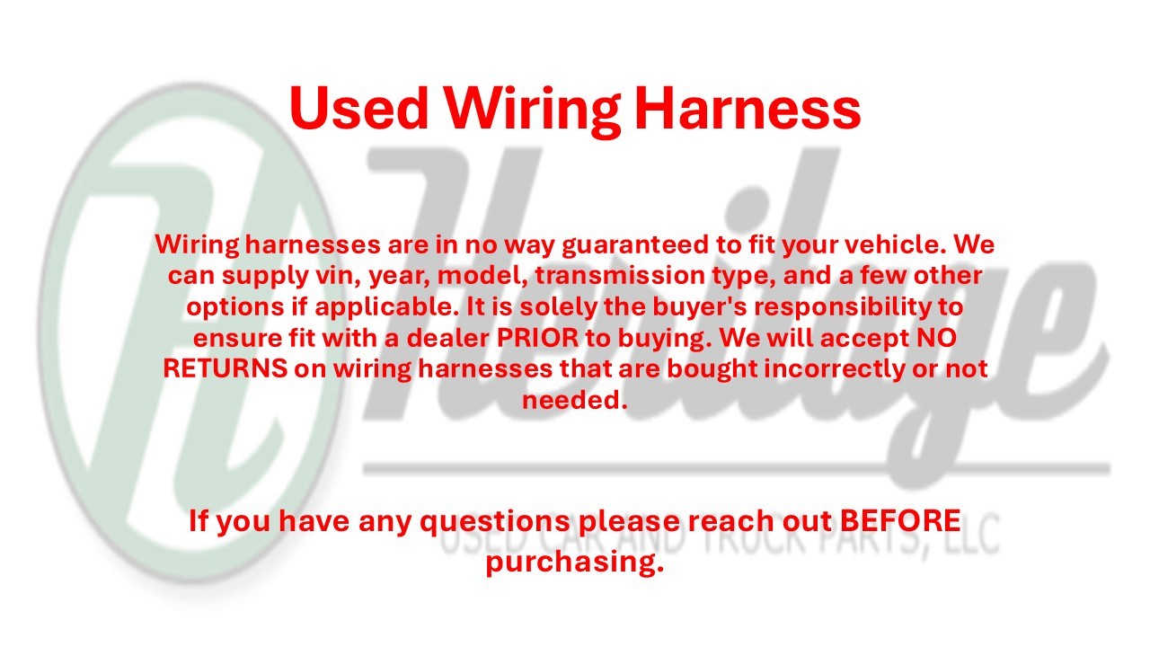 Bentley Continental GT 2017 Engine wiring harness