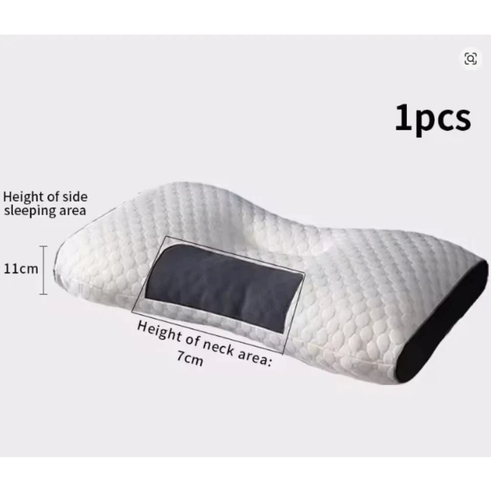 Almohada de masaje ortopédico cervical para el cuello para un mejor masaje para aliviar el dolor del sueño Foto 4 de 4