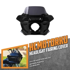 Front Headlight Fairing w/ Windshield Fits For Harley Dyna FXDWG FLD FXDWG 06-17