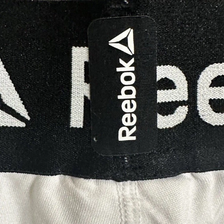 Reebok Men’s Sm Compression Tights, Rash Guard, Moisture Wicking, White - Image 3 of 4