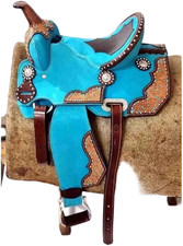 Horse Saddle Handmade Western Barrel Racing Leather Racer Equestrian Trail Tack
