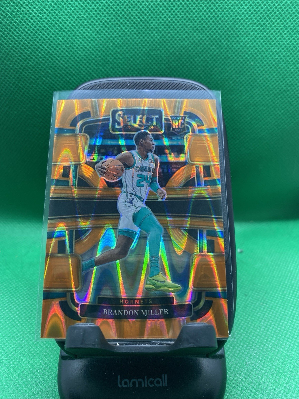 2023-24 Panini Select BRANDON MILLER Concourse Tectonic Orange Prizm Hornets RC