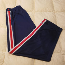 90's VTG Y2K Fila Blue Breakaway Snap Side Track Pants Men's Polyester Sz 2XL