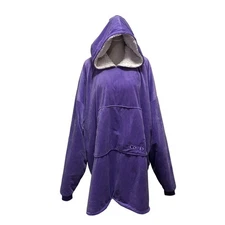 The Comfy Oversized Plush Wearable Blanket Hoodie Purple One Size
