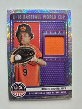 2023 Panini USA Baseball #U18-JG Jahzeel Groetelaers U-18 World Cup AA20