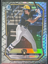 2026 Bowman Chrome Brady Ebel Base Chrome Prospect Reptilian Refractor