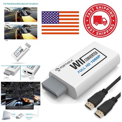 Mini Wii to HDMI Converter 1080P with Auxiliary Output for Gaming Convenience