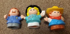Fisher Price Little People Mixed Lot Doctor/Nurse, Mechanic, Cowboy, very good