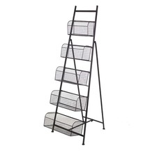 Organizer Stand With 5 Baskets Rack
