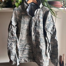 US AIR FORCE ~ Sz L ~ Parka All-Purpose Environmental Camo APECS Tiger Stripe ~