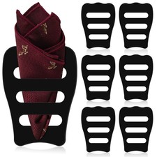 Clear Invisible Pocket Square Holder Black Tuxedo Organizer for Men's Vests