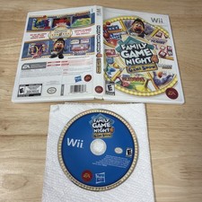 Family Game Night 4 Wii CB Case & Disc Tested Working