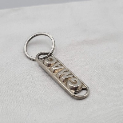 Vintage GM Keychain GMAC Silver Metal Fob General Motors 2.25