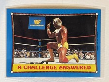 1987 Topps WWF Ringside Action A Challenge Answered Hulk Hogan #36