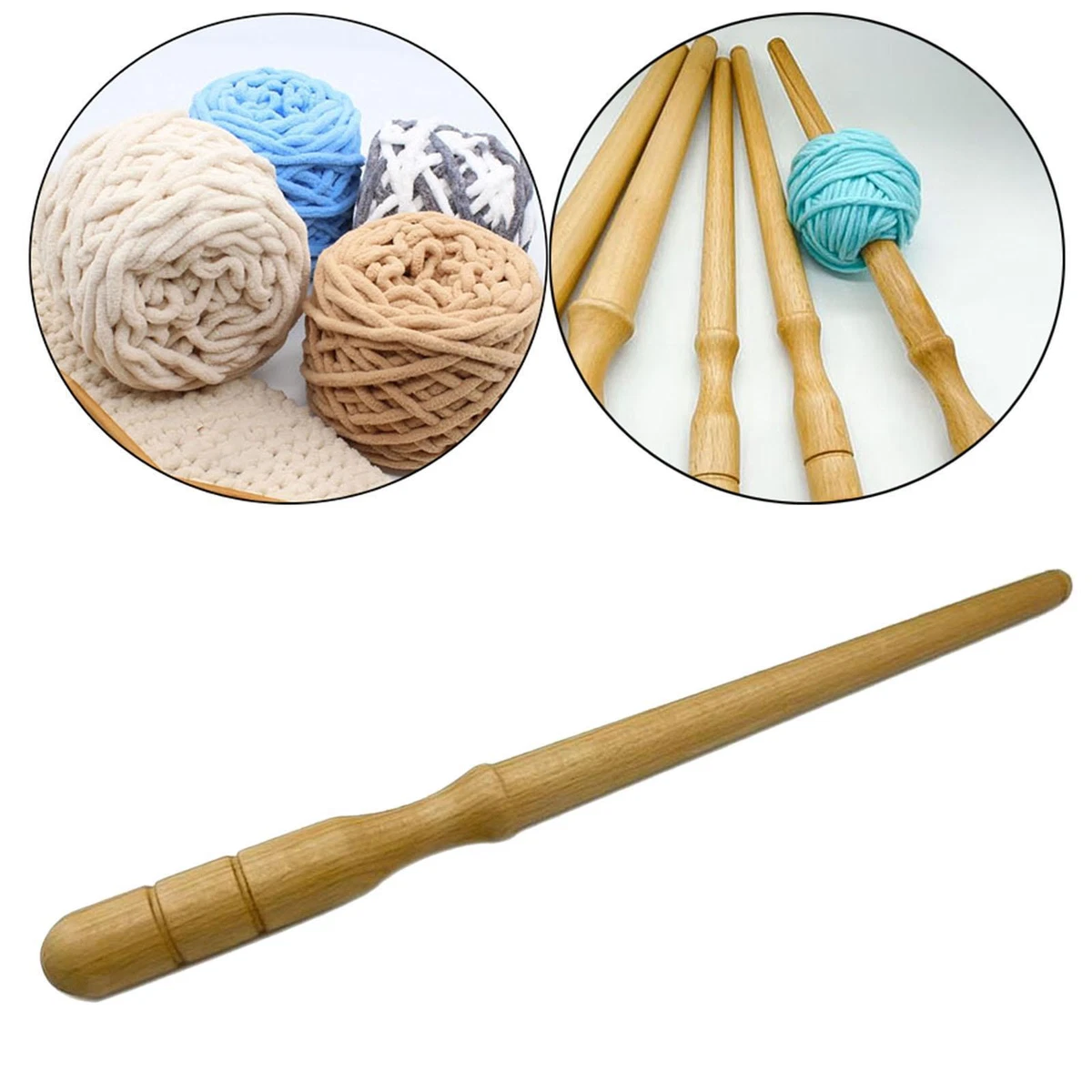 Wooden Yarn Winder Ball Winder Portable Knitting Tools Crochet Accessories