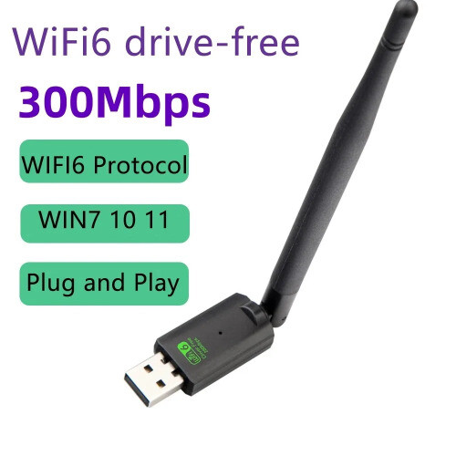 WiFi6 USB3.0 Wireless Adapter Dual Band 2.4G/5GHz 802.11AX Wi-Fi Dongle - Bild 15 von 15