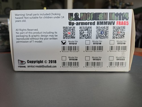 T-Model U.S. Modern M1114, Up-Armored HMMWV FRAG5 - Picture 4 of 4