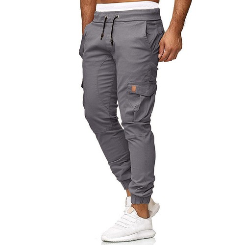 Herren Cargohose Arbeit Freizeit Baumwolle Jogger Sport Elastisch Manschettenhose - Bild 27 von 28