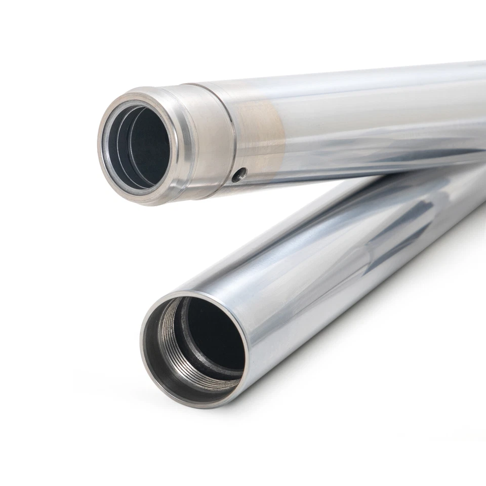 Steli forcella da 39mm Cromato per Harley Sportster XL 883 N L XL1200C Custom - Immagine 4 di 4