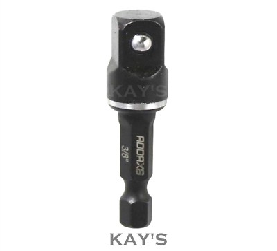 ADDAX (X6) SCHLAGSCHRAUBER 1/4'''' SECHSKANTTREIBER AUF 3/8'''' STECKSCHLÜSSELADAPTER SCHNELLWECHSEL ANTRIEBSBITS