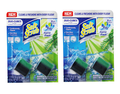 Soft Scrub In-Tank Toilet Cleaner Duo-Cubes, Alpine Fresh, 2 Count - 2 Pack