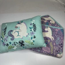 Urban Habitat Kids Ella Unicorn Quilt, 2 Pillow Shams, & 1 Throw Pillow Set Twin