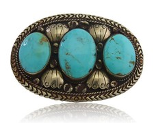 Navajo Belt Buckle .999 Nickel Handmade Artist Signed Kachina 2.25x3.5 in C1980s