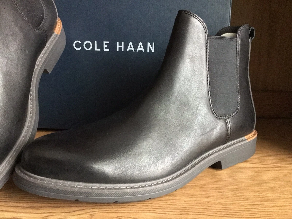 Cole haan black sales boots mens