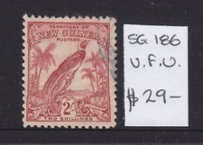 NEW GUINEA:  2/ BofP UNDATED SG186  FINE USED