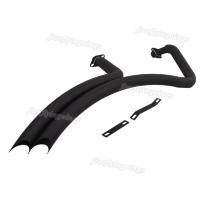 Black Exhaust Header Muffler Pipe Full System For Honda Shadow VT750C 1997-2003