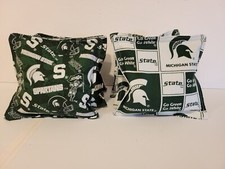 Michigan State Spartans Cornhole Bags. Set of 8.