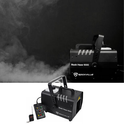 Rockville ROCKHAZE 1000 CFM DMX Hazer Machine Water Based DJ/Club Haze+2 Remotes