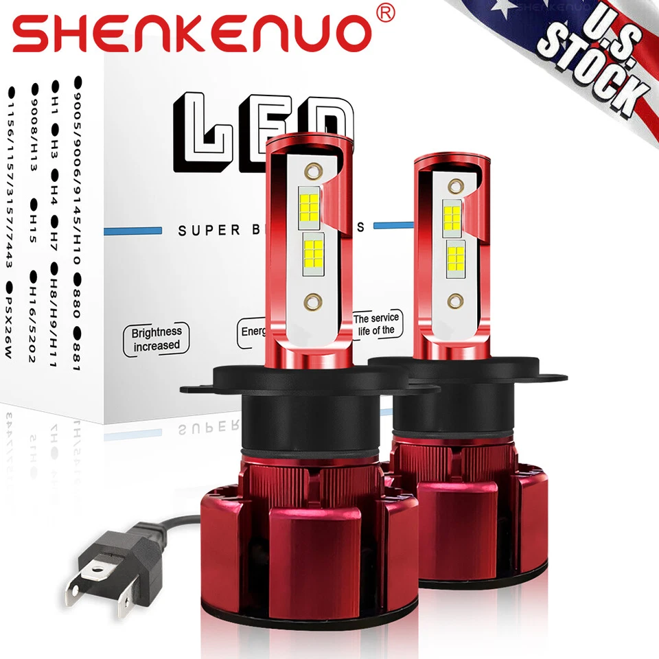 2x Kit de faros LED para Suzuki ESTEEM 1995-2002 H4/9003 6000K bombillas haz HI/LO Foto 2 de 4
