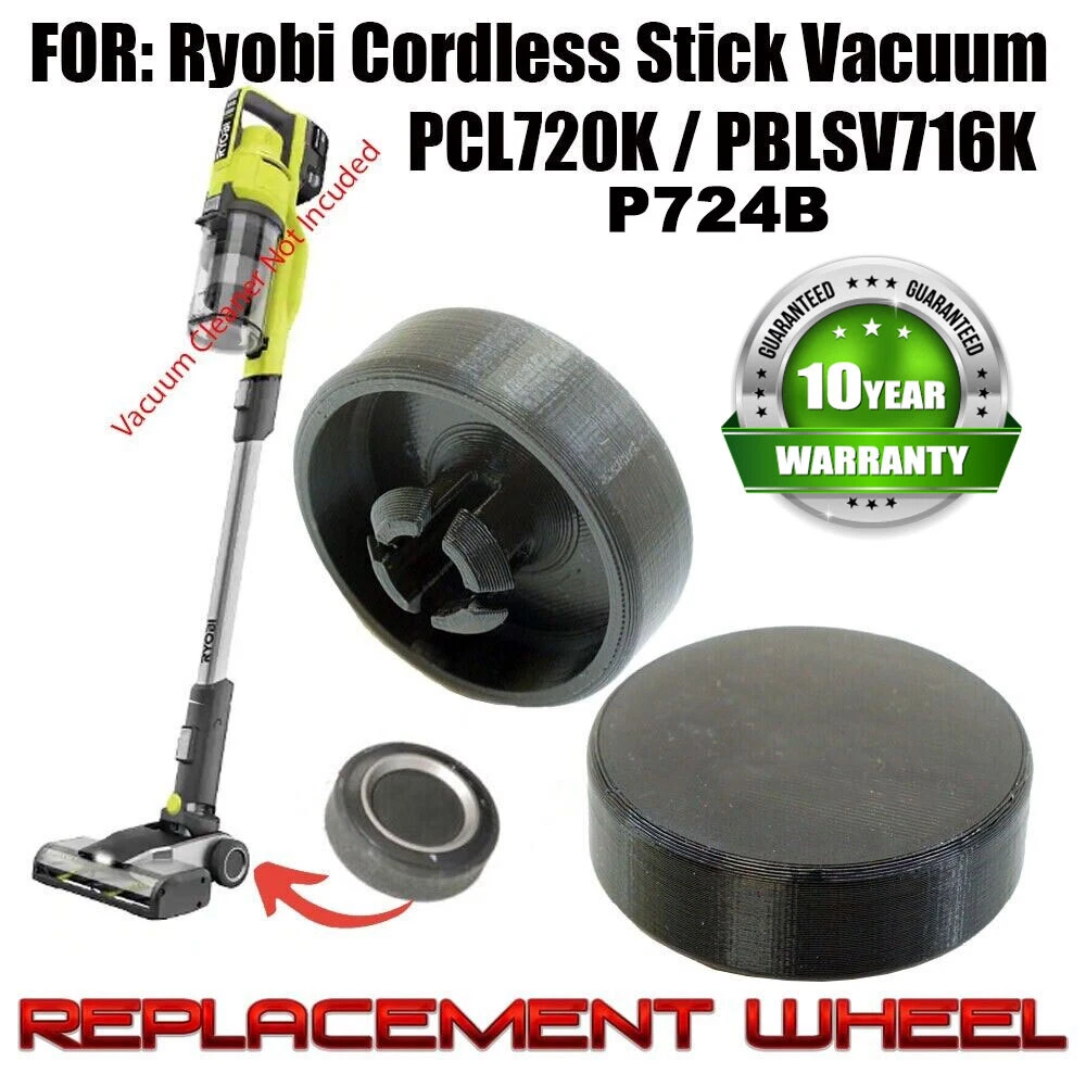Replacement Wheel for Ryobi Cordless Stick Vacuum PCL720K PBLSV716K P724B