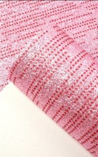 Fine Glitter FAUX LEATHER SHEET 8.75" X 12" 1099362 Dot Stripes