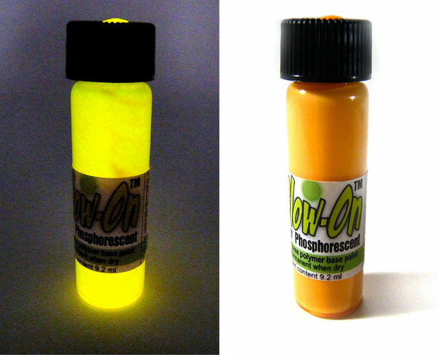 GlowOn ORANGE Glow Paint For Gun Sights, Fishing Lures, Lg 9.2 ml Vial
