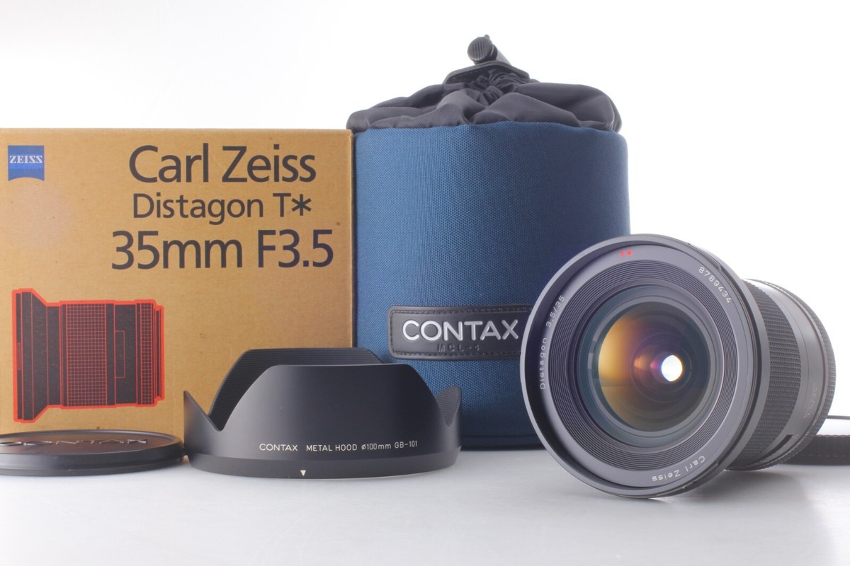 Unused w/Hood Contax 645 Carl Zeiss Distagon T* 35mm Lens