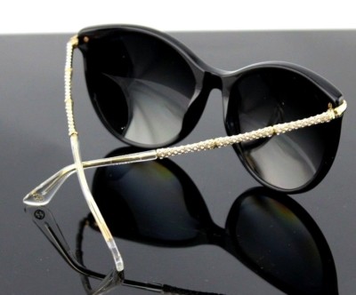 POLARIZED RARE Genuine GUCCI Crystals Black Gold Sunglasses GG