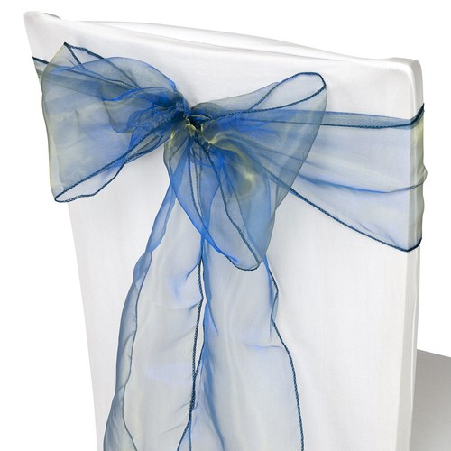 Silla de organza de boda fajas ancho lazo completo para decoración de fiesta 1x-100x - Imagen 94 de 391