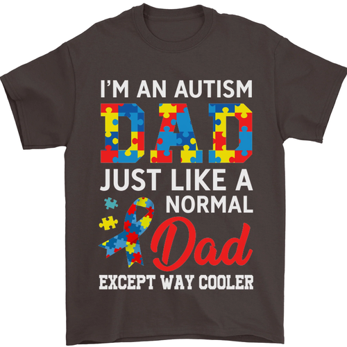 Autismus Dad Autistisch Vatertag Asd Herren 100% Baumwolle - Picture 38 of 102