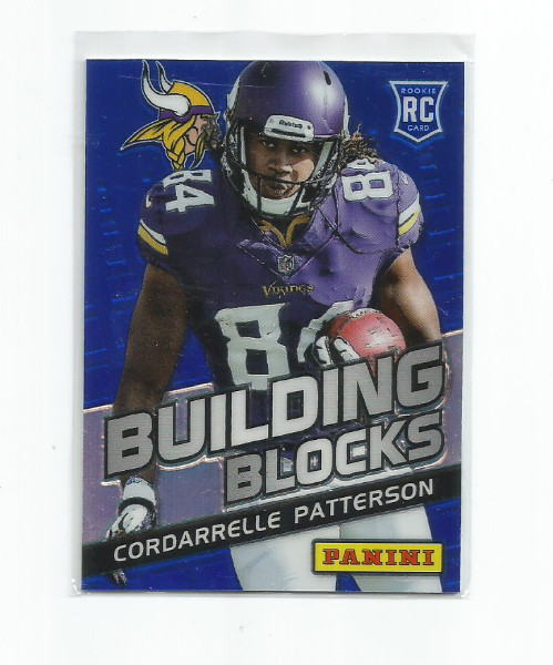 CORDARRELLE PATTERSON (Vikings) 2013 PANINI PRIZM BLUE PRIZM ROOKIE BUILDING #1