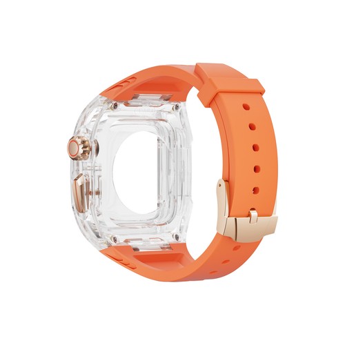 Custodia Trasparente Cinturino Silicone per Apple Watch Ultra e Ultra2 49mm 40/41/44/45mm - Foto 36 di 63