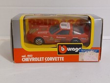Budweiser #11 Chevrolet Corvette Red Rally Race Car Bburago Italy Diecast 1:43