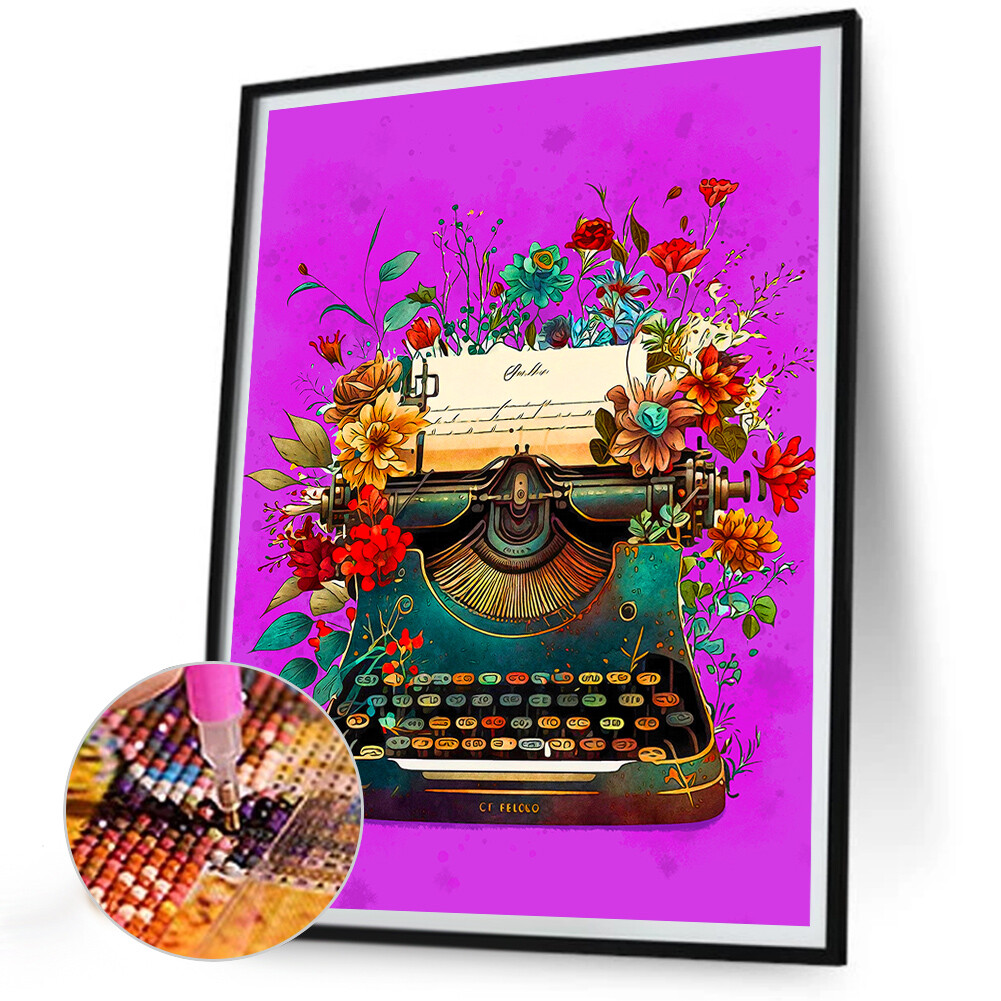 H1 5D DIY Full Round Drill Diamond Painting Clip Art Kit Home